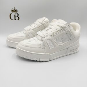LV Trainer piel Blanco Monogram