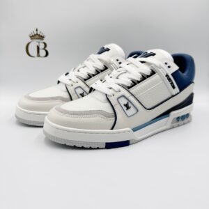 LV Trainer blanco talon azul