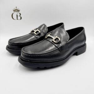 Mocasin Ferragamo de piel Negro