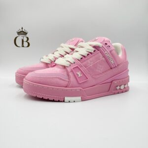 LV Trainer de tela rosa