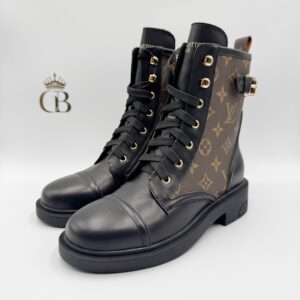 Botas LV de piel cafe Monogram