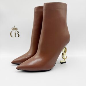 Botin Saint Laurent de piel Cafe