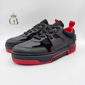 Louboutin Astroloubi de piel Negro/Rojo