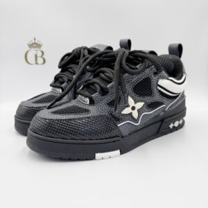 LV Skate Negro de piel con tela