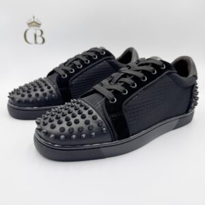 Louboutin de tela con gamuza