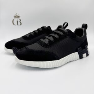 Hermes de gamuza con malla