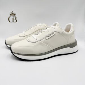 Ferragamo deportivo de piel blanco