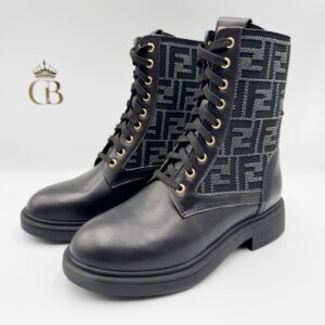 Botas Fendi negras monogram