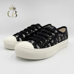 Tenis de tela transparentes negro walk,n