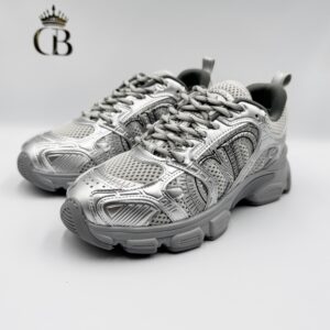 tenis chrono Plata de piel y tela