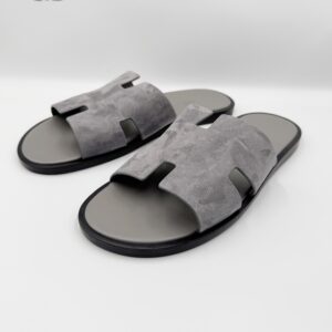 Sandalias Hermes Grises de Gamuza