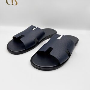 Sandalias Hermes Azules de Piel