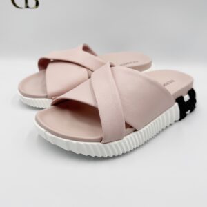 Sandalias Hermes de correa cruzada de Dama Rosa