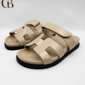 Sandalias de Piel Beige correa Hermes