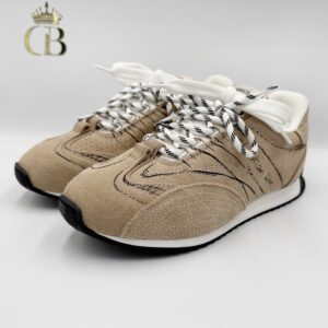 Tenis D-sketch Beige de Gamuza signature