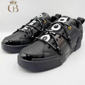 Tenis Portofino de cintas negro