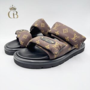 Sandalias Pool Pillow monogram cafe