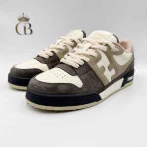 Tenis Match de gamuza cafe y beige