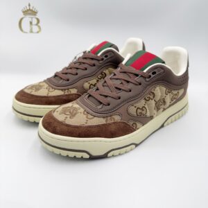 Tenis Re-web monogram cafe de tela