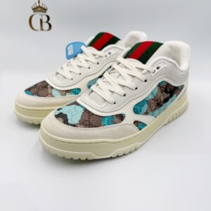Tenis Re-web picasso de piel blancos