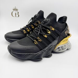 Tenis Deportivos basquet Phillip P negro/dorado