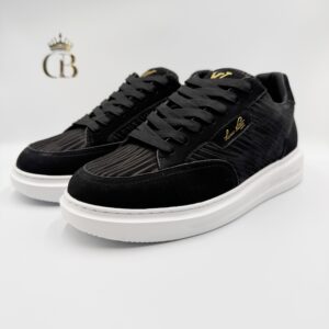 Tenis de Gamuza Negros signature