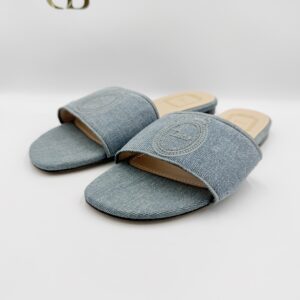 Sandalias Medallon De mezclilla azul
